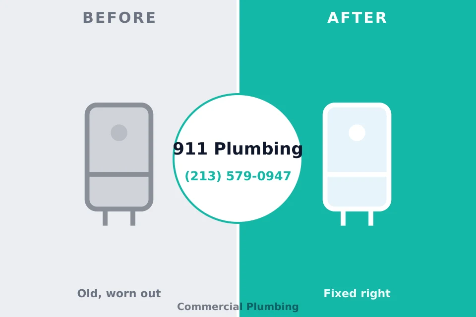Before and after: plumbing repair Reedsburg, WI